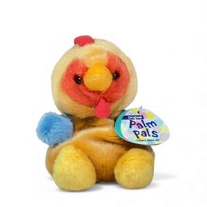 Aurora Palm Pals Red Rooster Plush Chicken NWT 5" Farm Barn Bird #1-440 Soft